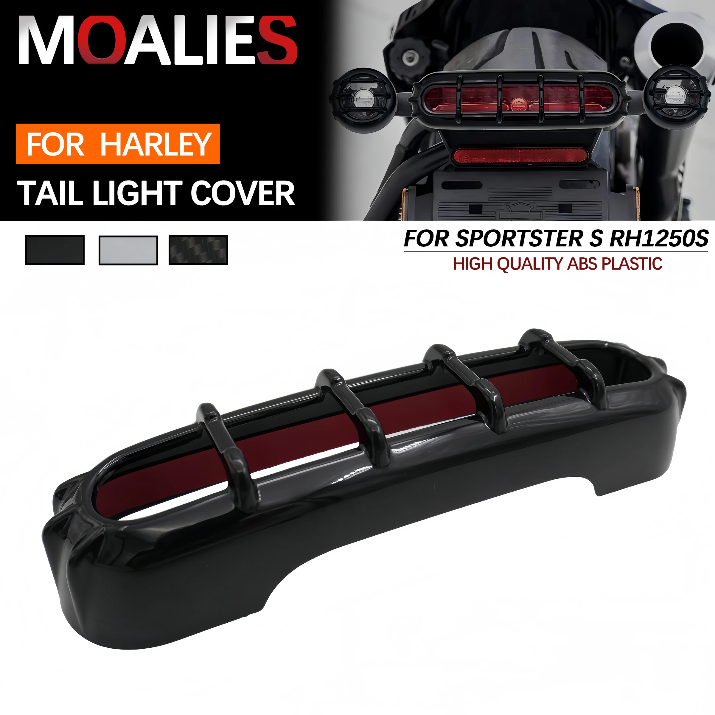 

For Harley Sportster S 1250 RH1250S 2021-2023 Motorcycle Accessories Brake Light Grille ProtectionTail Light Trim Cover New