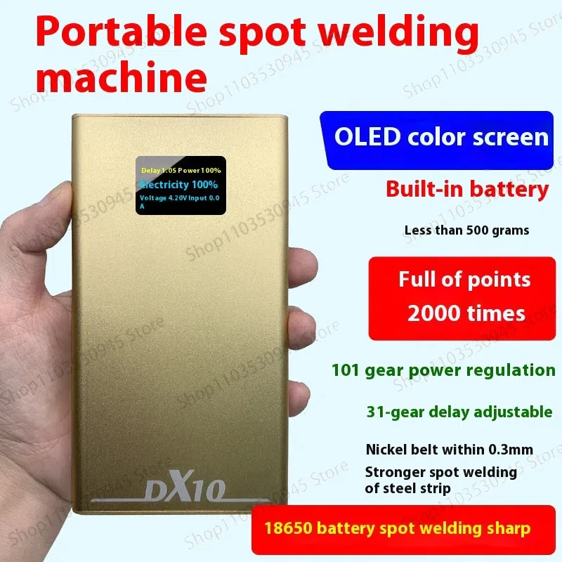 2024 New Mini Handheld Laser Spot Welding Machine Portable Touch Welding Machine Mini Comes with Rechargeable Lithium Battery