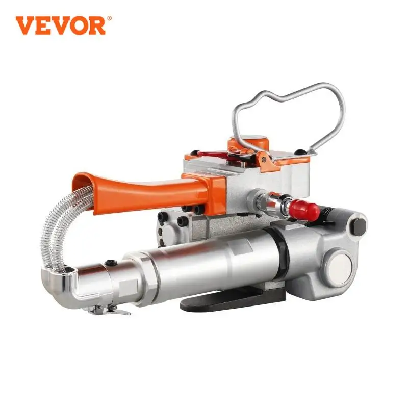 VEVOR 3500N Pneumatic Strapping Tool Automatic Packaging Machine Handheld Banding Baler for 12.7-19mm PET Plastic Belt