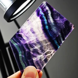 Big Colorful Fluorite Plate Multicolor Rainbow Fluorite Slice Natural Stones and Minerals Handicrafts Specimen Home Decoration