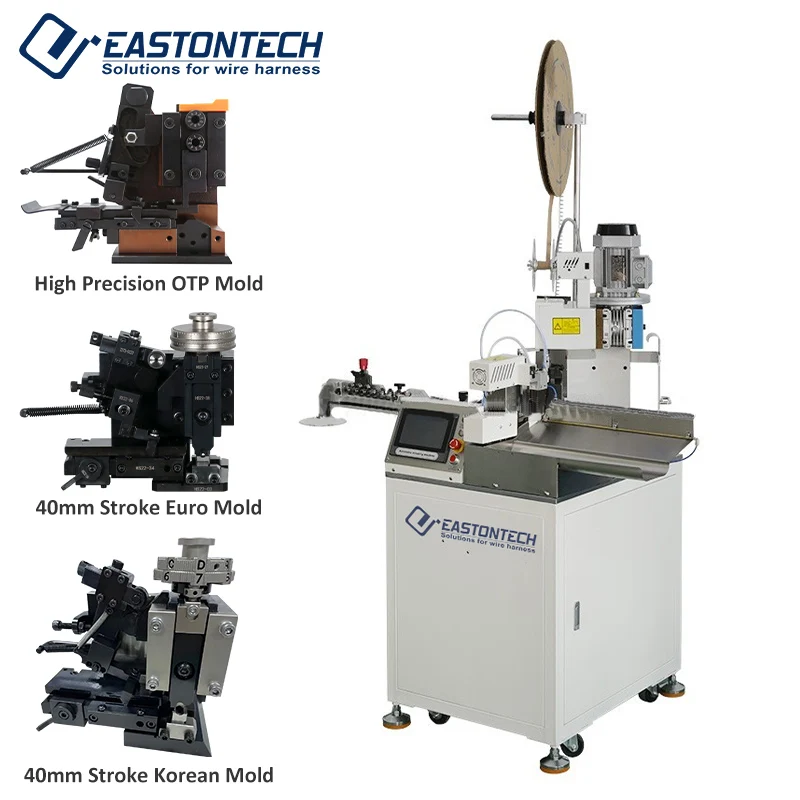 Fully Automatic One End Wire Cutting Stripping Crimping Machine EW-22C Terminal Crimping Machine