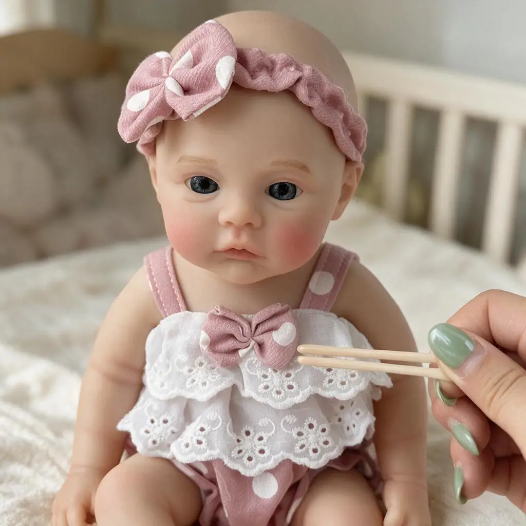 13 Inch Meadow Or Bettie Reborn Baby Doll Toy Handmade Silicone Newborn Doll For Choose