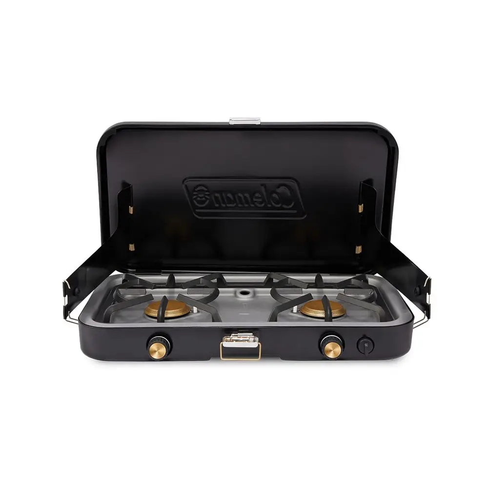 

1900 Collection 3in1 Propane Camping Stove, Cast Iron Grill amp Griddle Accessories Included, 24,000 BTUs Across 2 Adjustable B