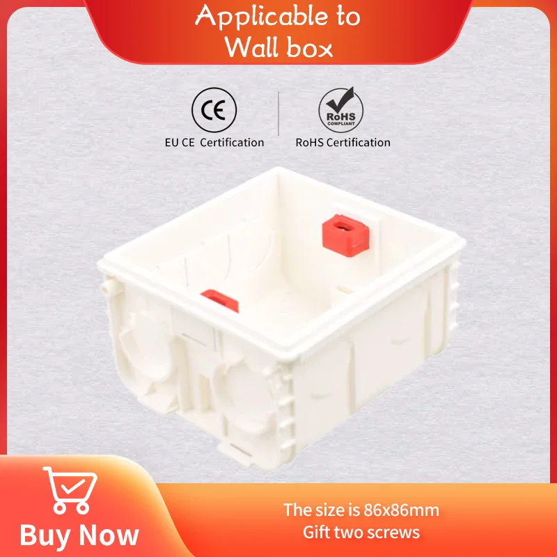 

Установка 86, универсальная розетка для настенного выключателя, нижняя коробка, огнестойкая проводка, установка переключателя с квадратной нижней коробкой