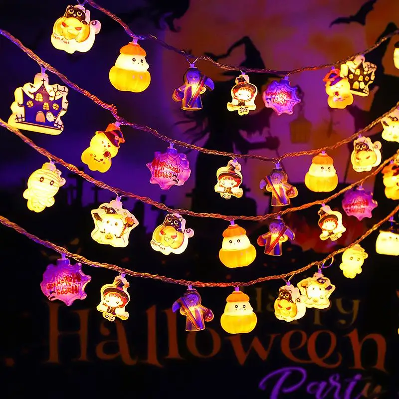 

2025 Halloween Decorations Small Lanterns Room Activity Scene Arrangement Props Ornaments Pumpkin Lights Halloween Decoration