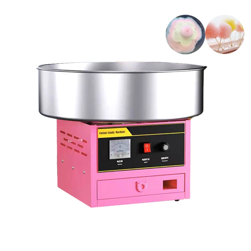 Jz Electric Cotton Candy Machine Commercial Floss Maker With Stainless Steel Bowl Sugar Scoop Drawer For Birthday Party