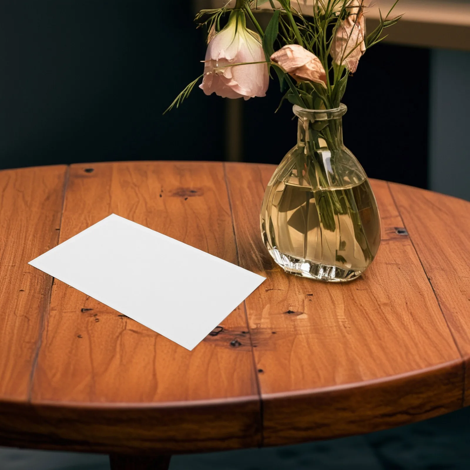 

25 Pcs Blank Table Number Card Copy Paper Business Craft Cardstock Plate Art Printer Anniversary White Congratulations