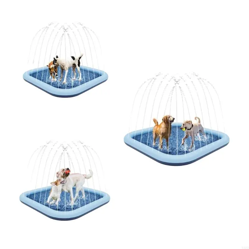 

Y88D Square Splash Mat Quick Installation Water Sprinkler Mat For Children and Pet