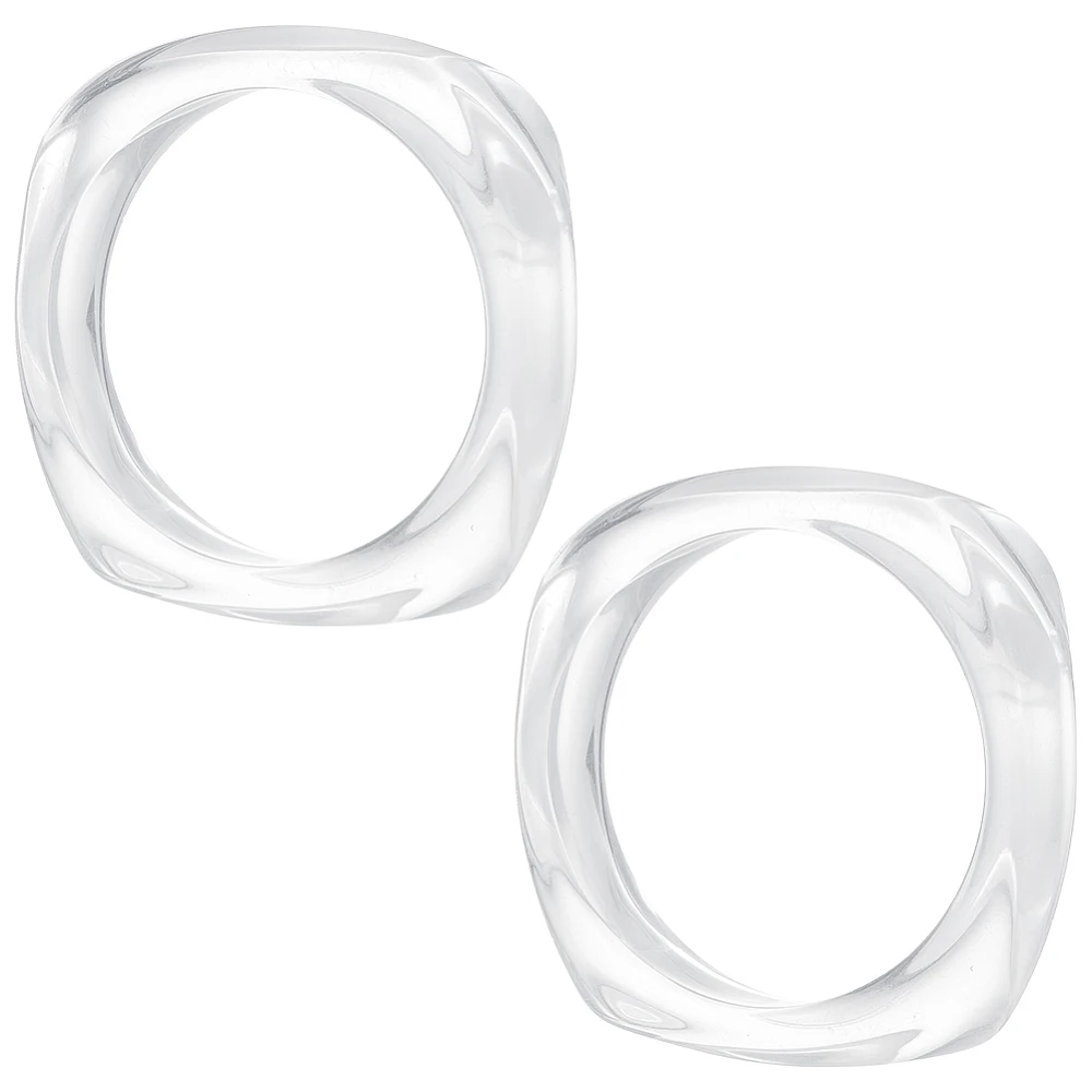 2Pcs 6.8cm Imitation Marble Acrylic Bangle Retro Wide Geometric Bracelet Fashion Wrap Bracelet Colorful Irregular Wrists