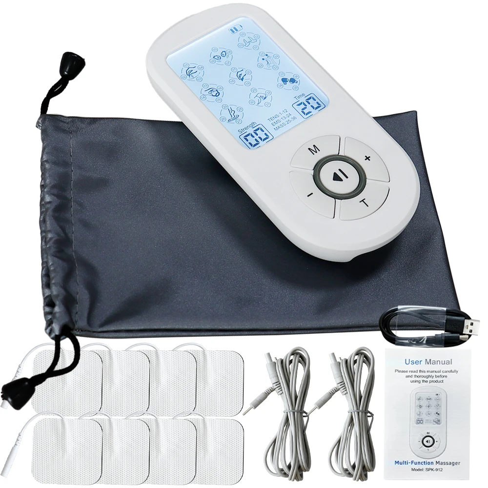 

Tens Massage Machine EMS Device Electric Pulse Massager Acupuncture Digital Therapy Muscle Stimulator Slimming Relax Full Body
