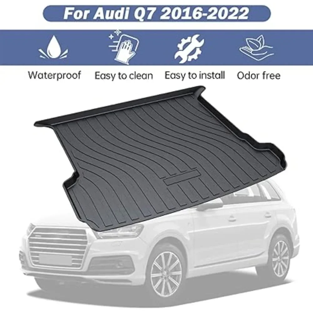 

Car Waterproof Non-slip Floor Mat TPO Modified Car Carpet Carpets Trunk mat Special Floor Mat For Audi Q7 2015-2023 Accessories