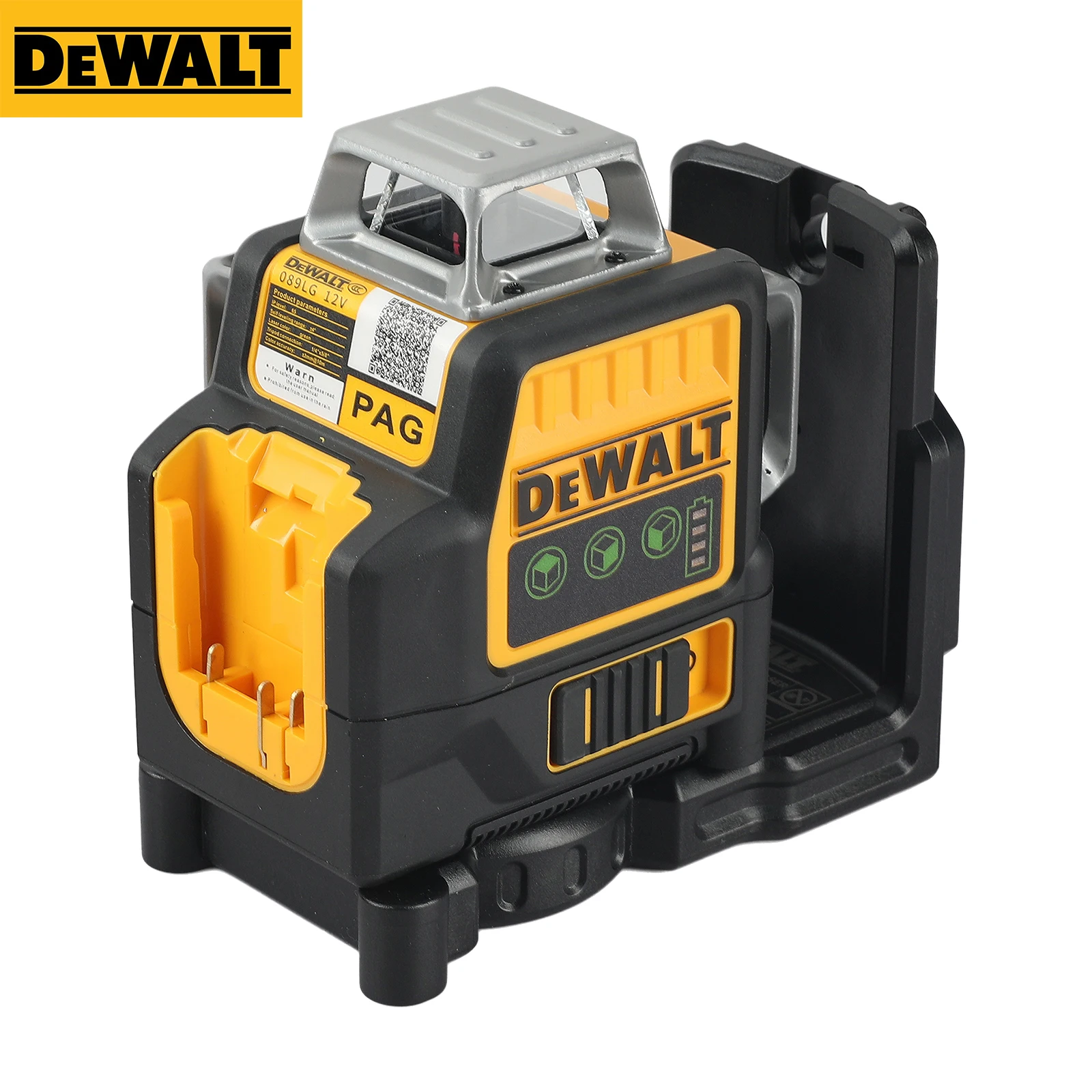 

Лазерный нивелир Dewalt DW089LG без аккумулятора, 12 линий, 3 стороны*360 градусов, вертикальное самовыравнивание, зеленый, профессиональный