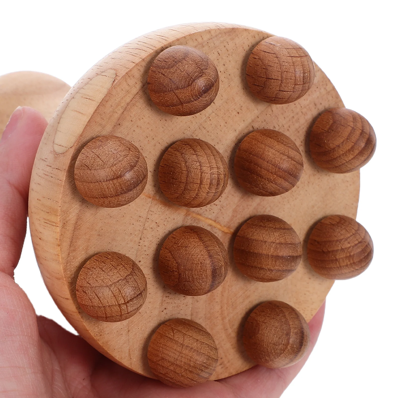 Natural Wood Massage Roller Manual Body Massager Ergonomic Handheld Muscle Relief Tool Meridian Pressure Therapeutic Roller
