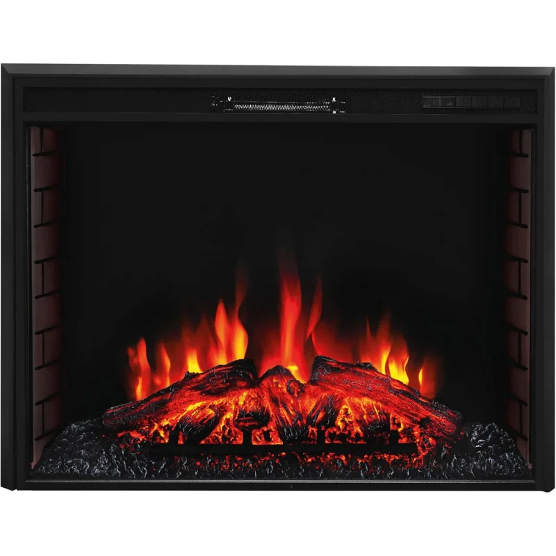 FIREBLAZE Epsilon 36” Electric Fireplace Insert, 36 inch Wide Recessed LED Fireplace Heater with Cra