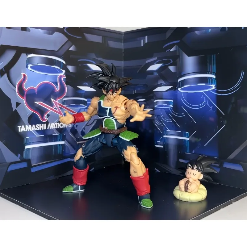 In Stock! Original Bandai S.H.Figuarts Dragon Ball Z Battle Damage BARDOCK THE FATHER OF GOKU Action Anime Figures Models Toys - view 6