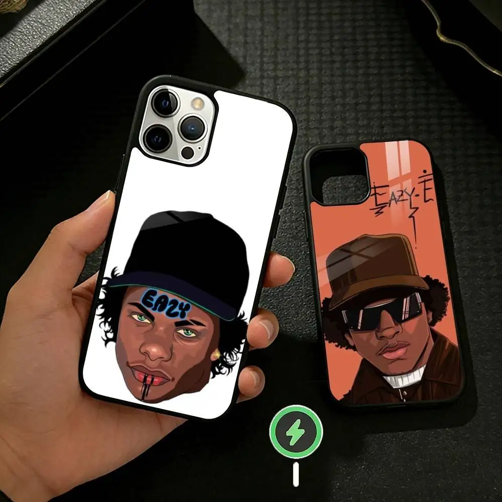 

Rapper E-Eazy E Phone Case For iPhone 17 16 15 14 13 12 Pro Max Plus for Mirror Wireless Magnetic Cover