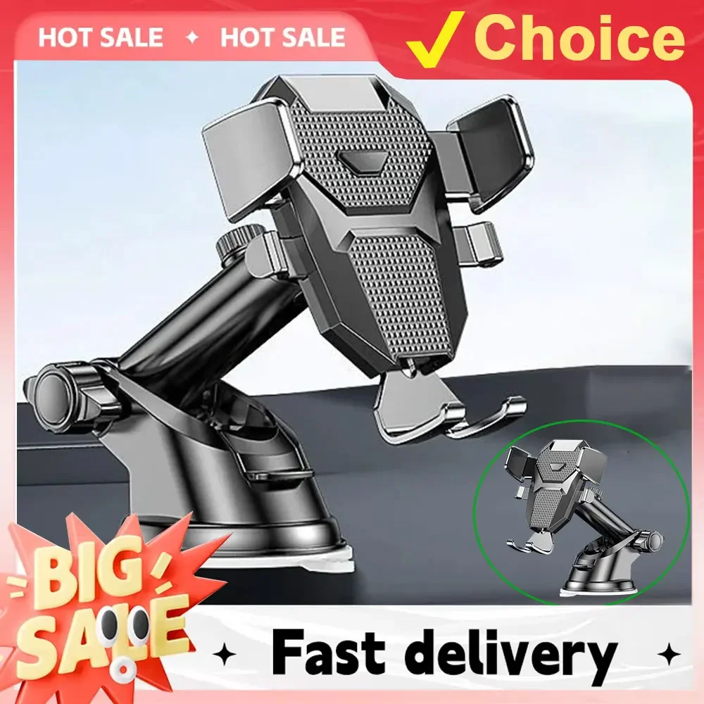 NUOVO supporto universale per telefono da auto con ventosa 360 °   Staffa di supporto per celle mobili per cruscotto auto per parabrezza per iPhone Samsung Xiaomi