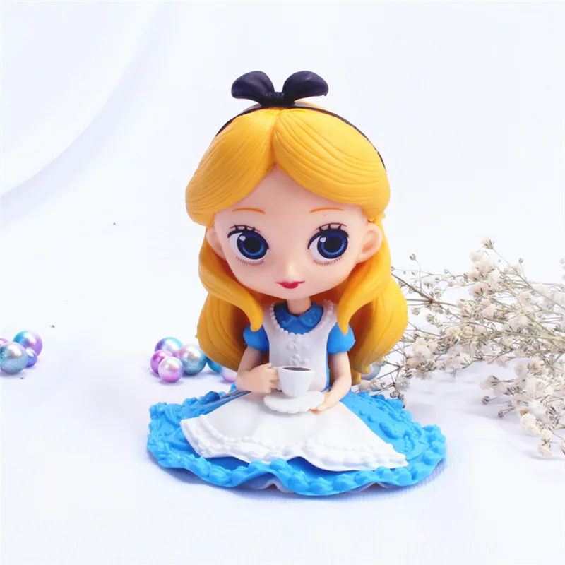 ديزني أليس فتاة الأميرة دمية الشكل لعب الدمى الأطفال البلاستيكية تمثال نموذج الديكور جمع للطفل هدية