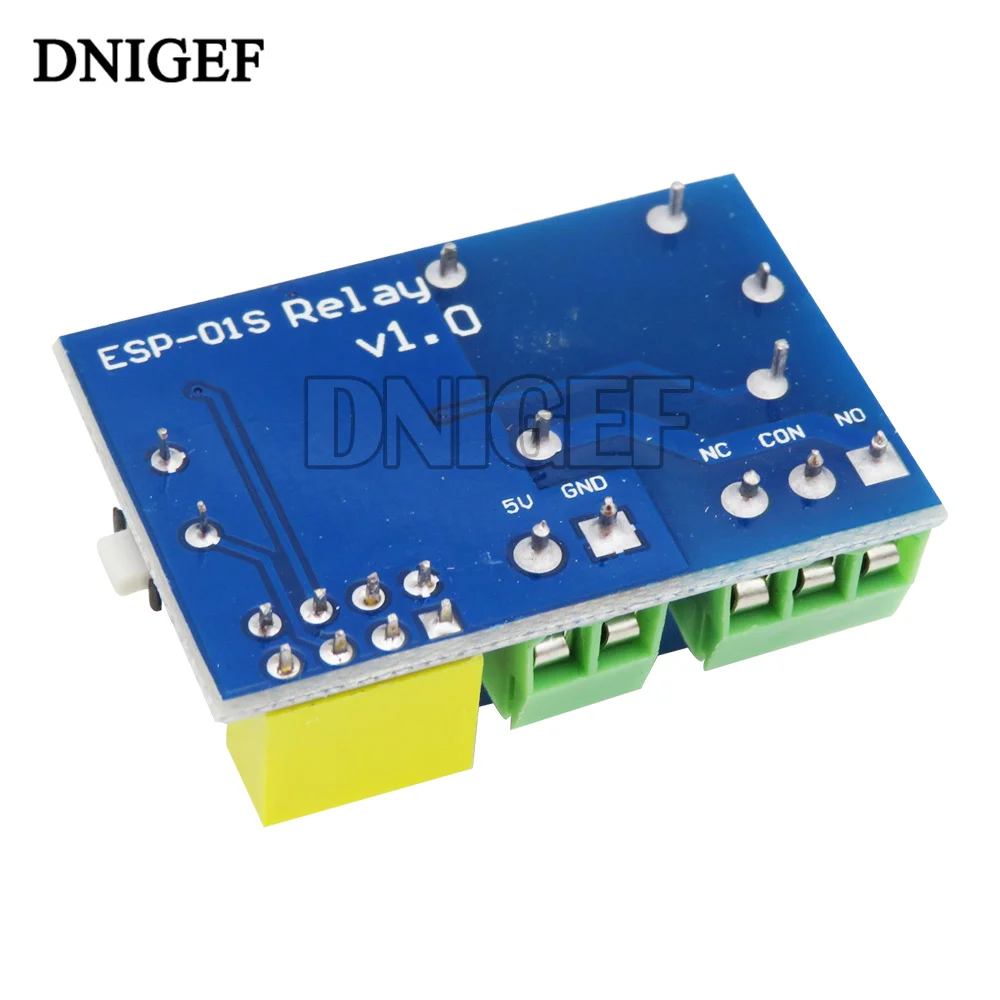 DNIGEF ESP8266 Modul Relai WIFI ESP-12F 10A 220V Relai Jaringan Input Modul WIFI DC 7V ~ 30V 4 Lapisan Papan TV Input Otomatis