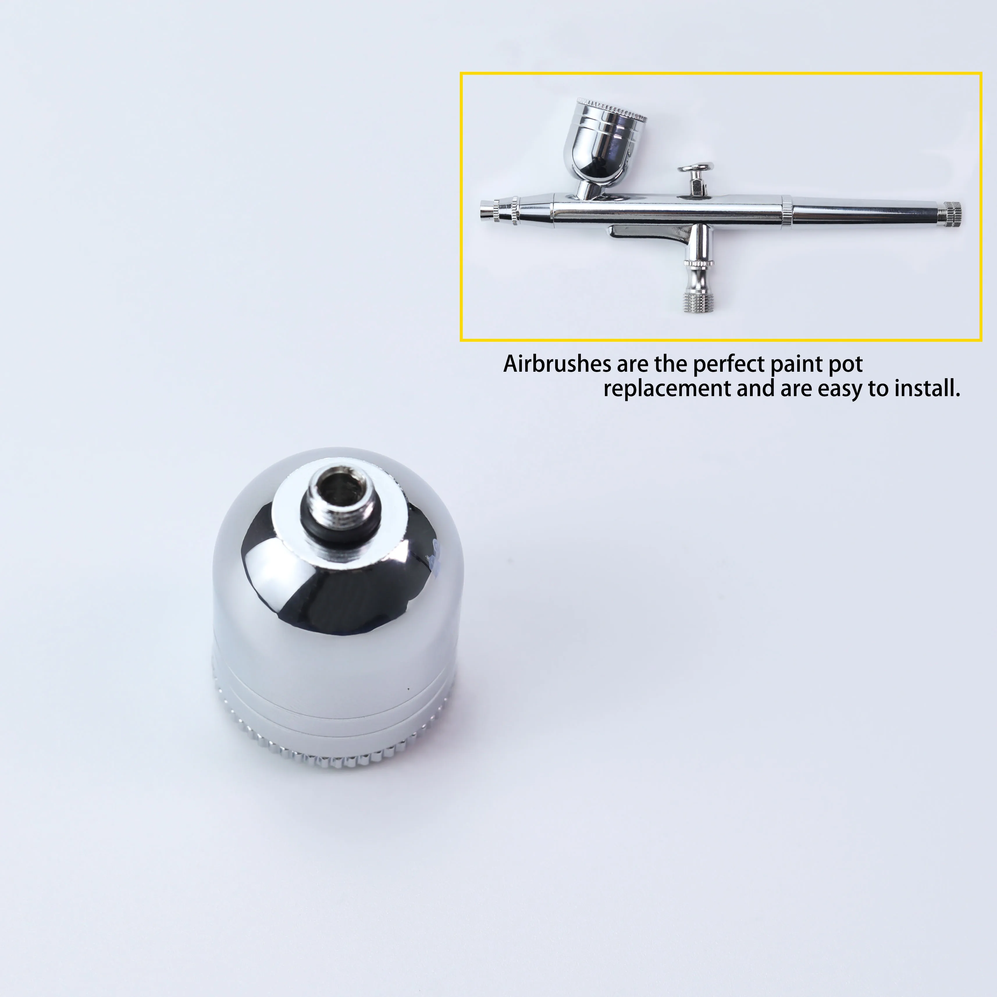 7cc 20cc 40cc Airbrush Detachable Fluid Cup For Gravity Feed Paint Spary Gun Air Brush Accessories Easy Clean