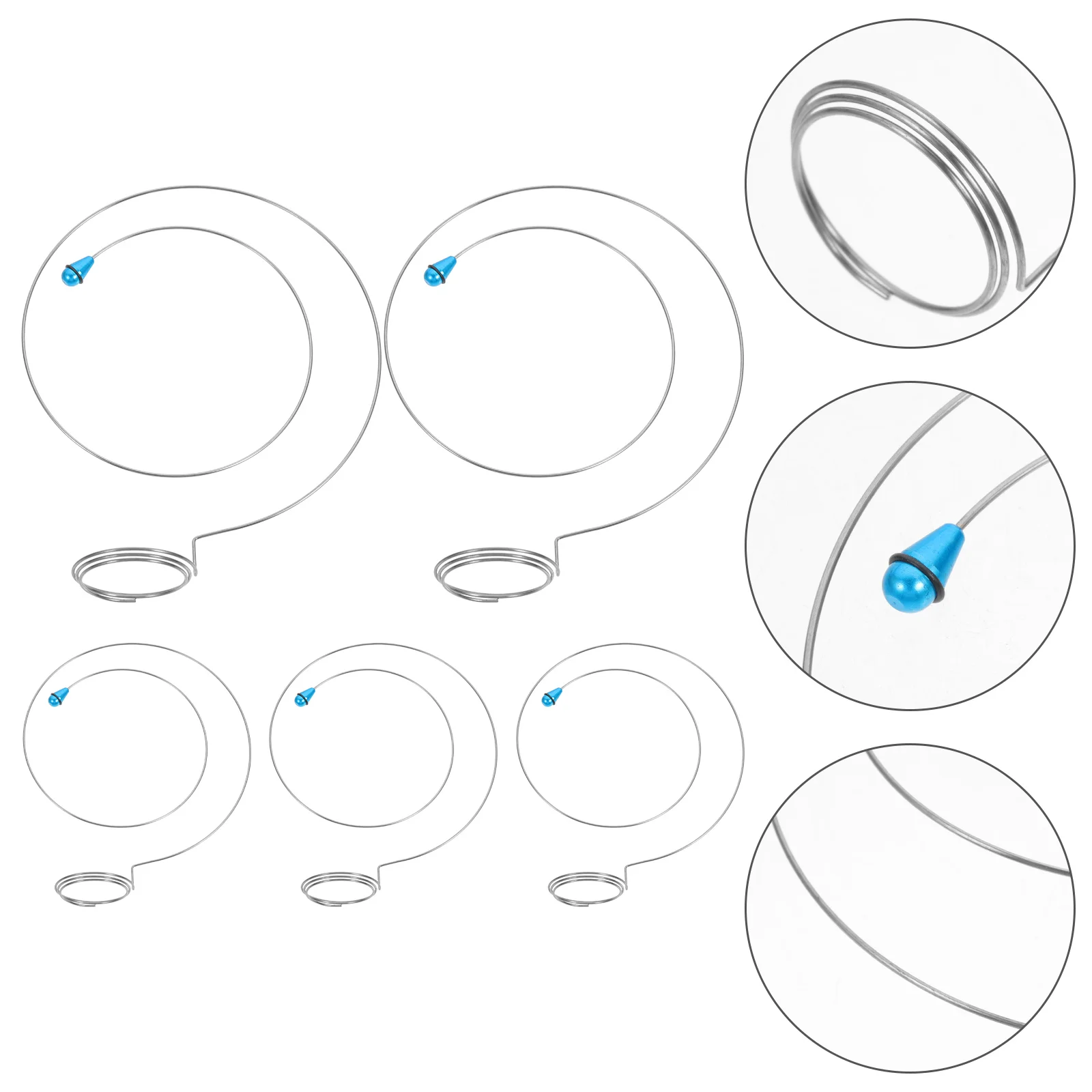 5 Pcs Adjustable Magnifying Glass Traveler Work Glasses Watch Strap Tool Metal Loupe Fix Bracket