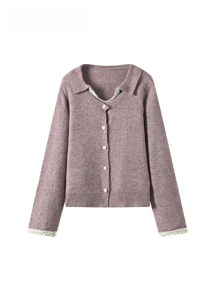 

Вязаный свитер большого размера с длинными рукавами для женщин, модный, весенний, новый стиль, для пышных форм, в стиле «Маленькая Франция»