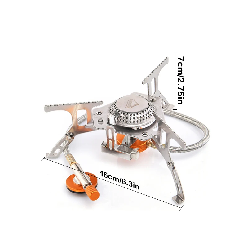 Widesea Camping Gas Stove Outdoor Tourist Burner Strong Fire Heater Tourism Cooker Survival Furnace Supplies Equipment Picnic