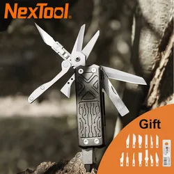 NexTool Pocket Multitool E1 10 In 1 EDC Multi Functional Tools Replaceable Carving Knife Folding Scissors Screwdriver Scraper