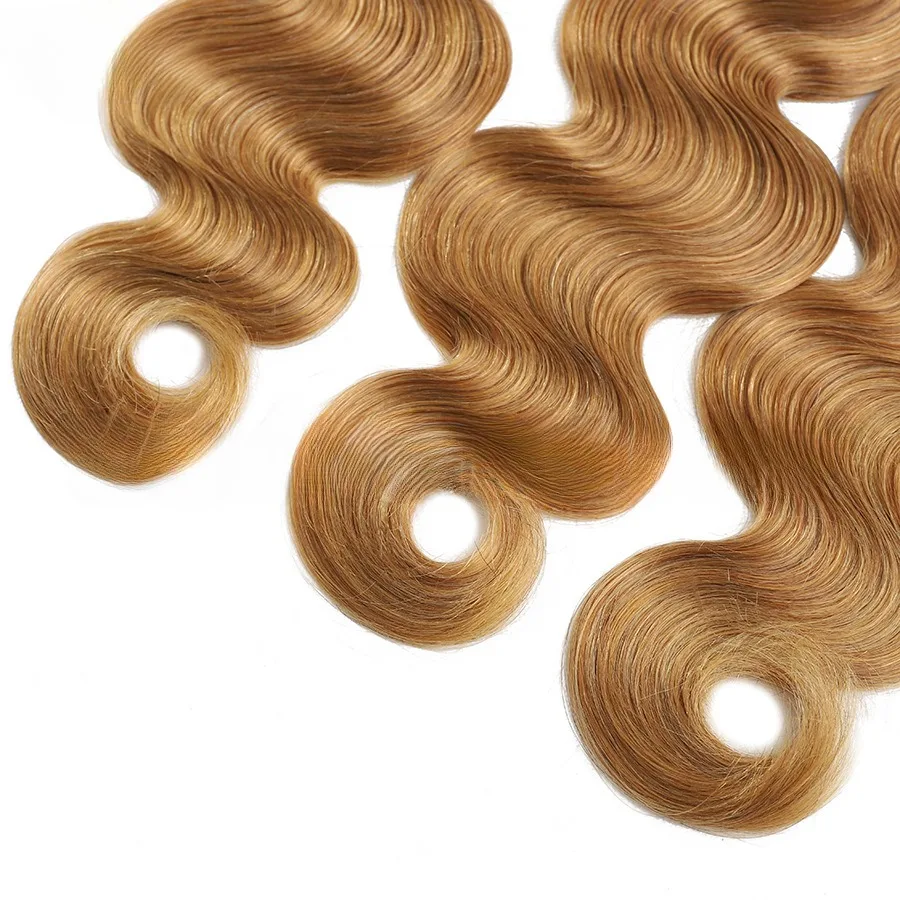 #27 Kleur Body Wave Menselijk Haar Bundels 100 G/stk Braziliaanse Maagdelijke Dubbele Inslag Hair Extensions Voor Volledig Hoofd Remy Haar