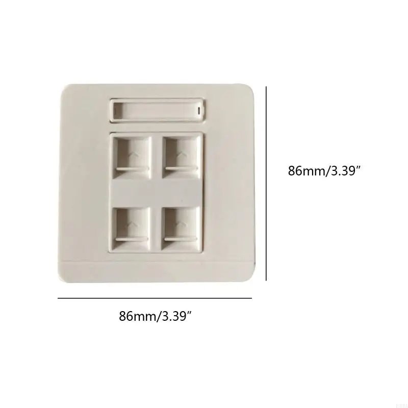 F3MA Nữ đến Nữ CAT5E RJ45 LAN Tấm mặt 86x86mm Ổ cắm thẳng Internet