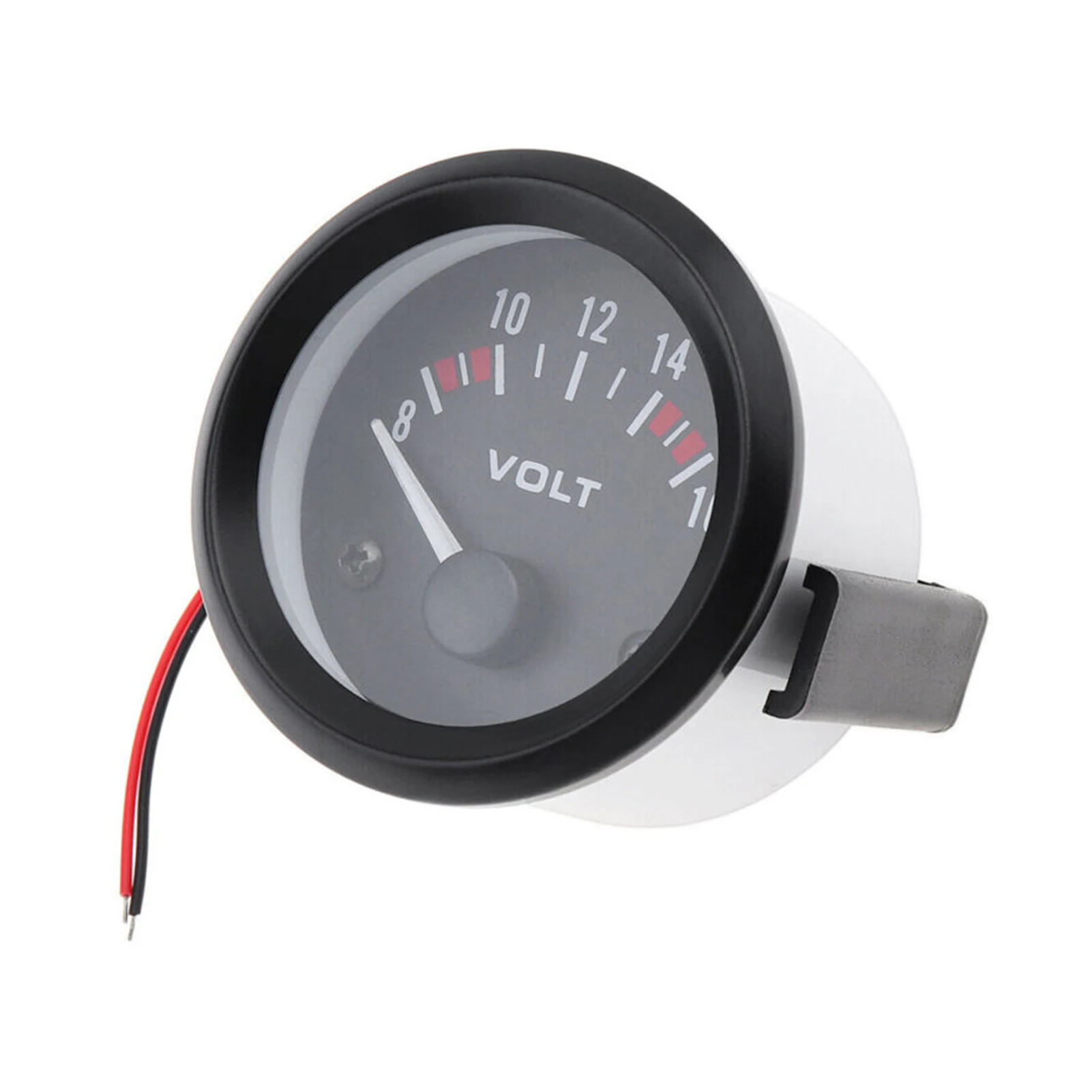 White Universal Car Volt Gauge Used For Automobile Power Measurement Used To Measure Voltage