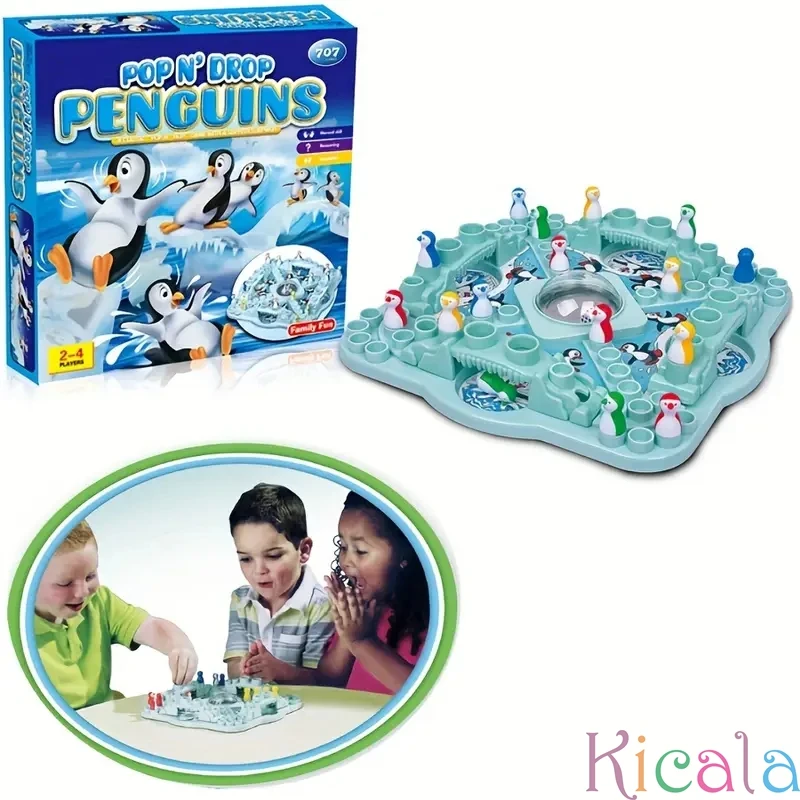 Kids Favorite Game Board Game Pop N's Drop Christmas Penguin Toy For Family Fun Penguin Aeroplane Chess Educational Board Game