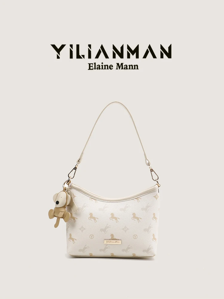 Elegant Fashion Floral Print Women's Underarm Bag Single Shoulder Crossbody Bag Stylish Trendy High Match All Seasons Handbag