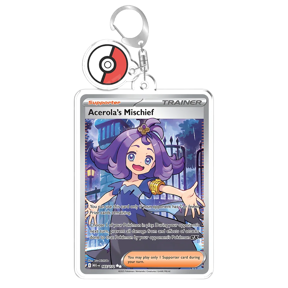 Keychain for Pokemon Zekrom Meloetta Charizard Deino Anime Game Fans Gifts Recycled Acrylic Backpack Pendant Decoration Rare Toy view 6
