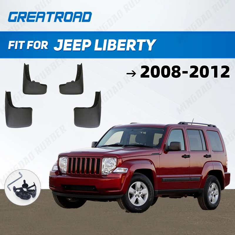 

For Jeep Liberty 2008-2012 2009 2010 2011 Mudflaps Splash Guards Mudguards Mud Flaps Fender car Accessories