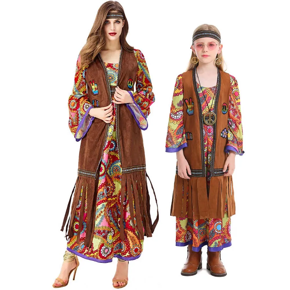 

Halloween Party Hippie Women 60s 70s Disco Outfits