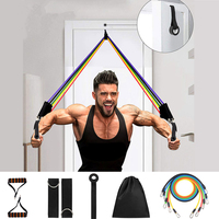 11 Pcs Resistance Bands Set Fitness Bands Resistance Gym Equipment Exercise Bands Pull Rope Fitness Elastic Training Expander