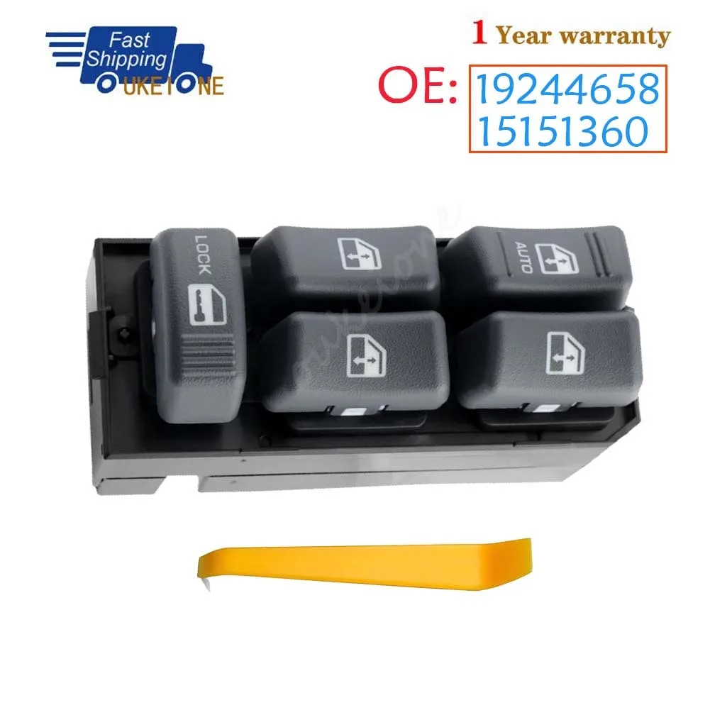 For Chevrolet Blazer Suburban Tahoe GMC Jimmy Sonoma Yukon Cadillac Escalade Power Window Door Master Switch 19244658 15151360
