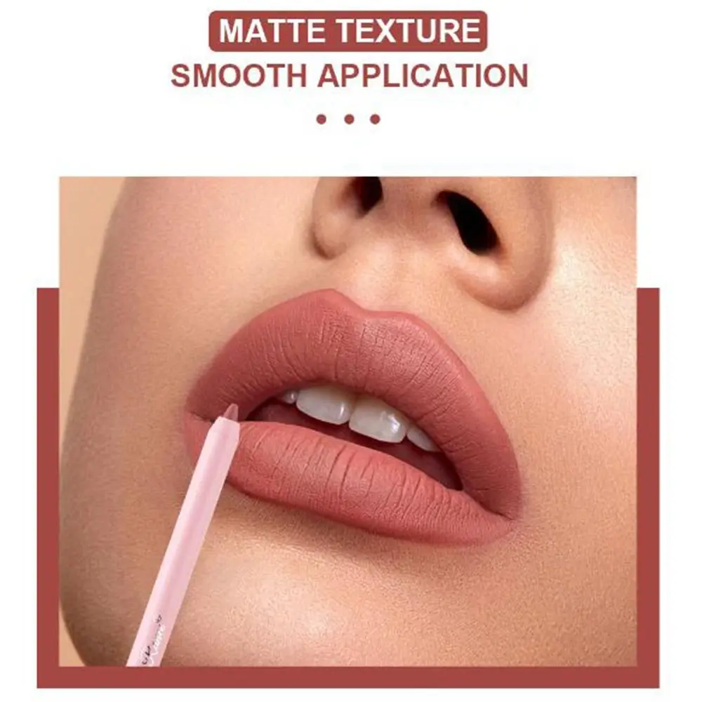 New Waterproof Lipliner Pencil Natural Outline Lip Contour Line Velvet Lip Liner Matte Velvet Lip Liner Pencil