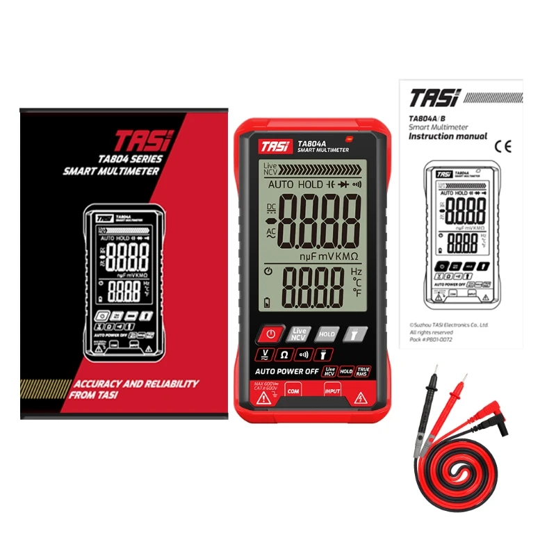 

TA804AB Handheld Digital Multimeter Portable OHM NCV Ammeter Voltmeter Ohm