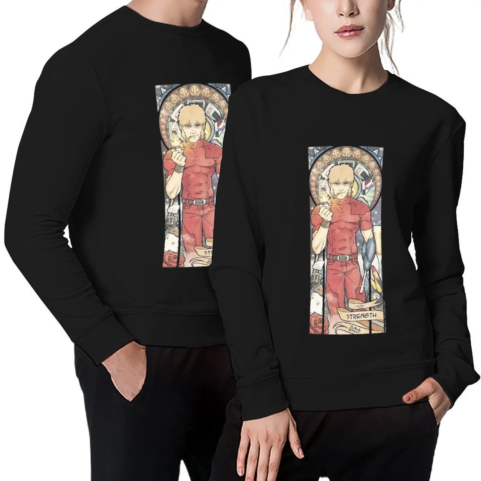 

VIII - THE STRENGTH (ZeMiaL) Pullover tracksuit clothes for men fashion men anime clothing men's sweatshirts