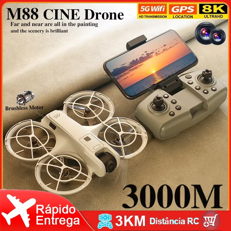 

NEW M88 Mini Rc Drone 8K HD 6-Axis Headless Mode Helicopter 360° Flip Remote Control Quadcopter Toy Mini Drone Fors Kid UAV Gift