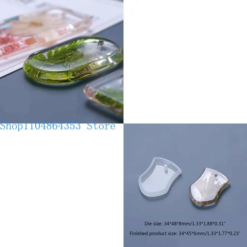 

652F DIY Crafts Jewelry Making Mold Handmade Necklace Keychain Resin Casting Mold