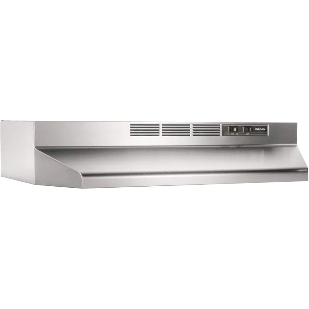 Non-Ducted Ductless Range Hood with Lights Exhaust Fan for Under Cabinet, 30-Inch, Stainless Steel