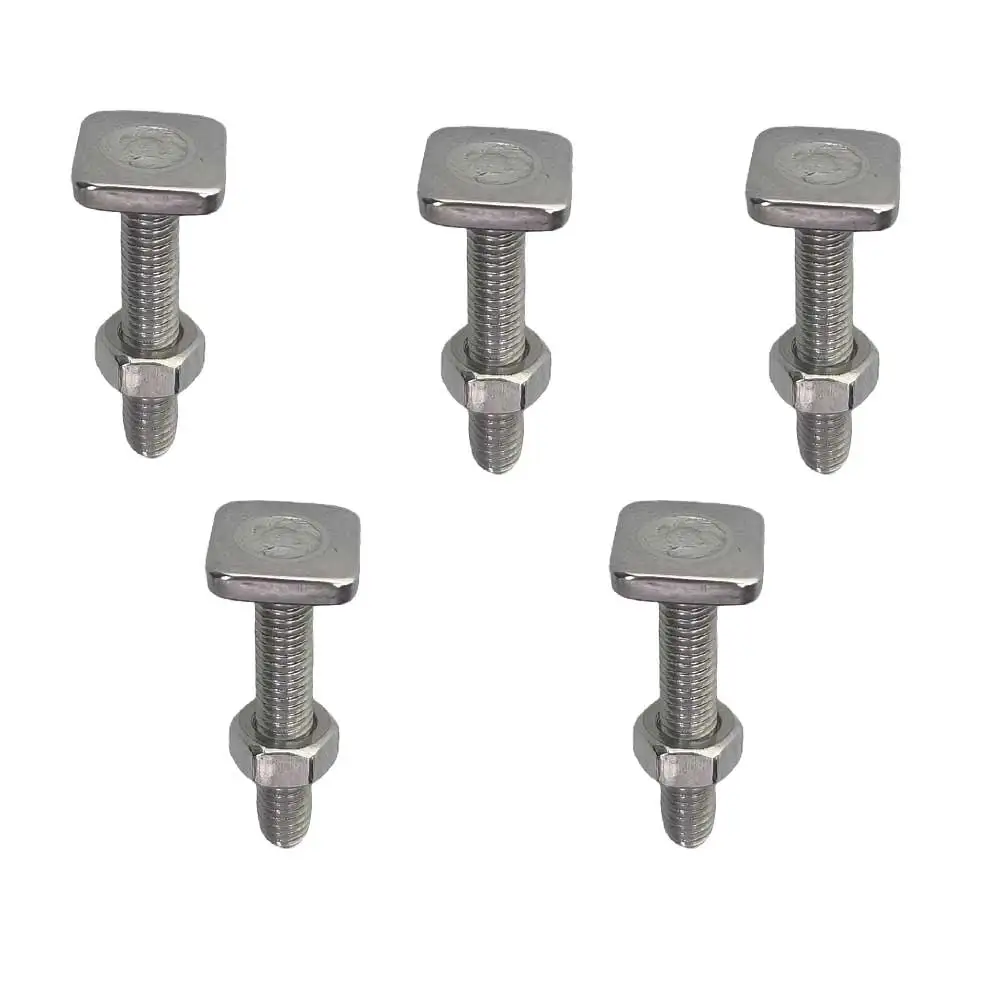 Kayak Rail Sliding T-Nut Threads M6 Track Mounting T-Slot Bolt Easy to Install Hammer Head