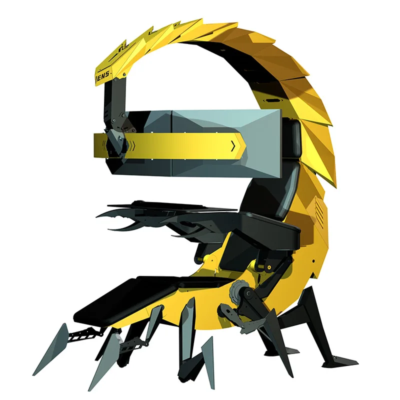 ホット販売新羅ゲーマーワークステーション無重力リクライニングチェア RGB LED ライトスピーカープレデター Thronos コックピットゲーミングチェア