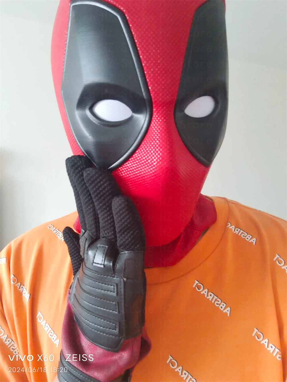 マーベル デッドプール マスク 磁気アイ1組付き 3Dスクリーン印刷