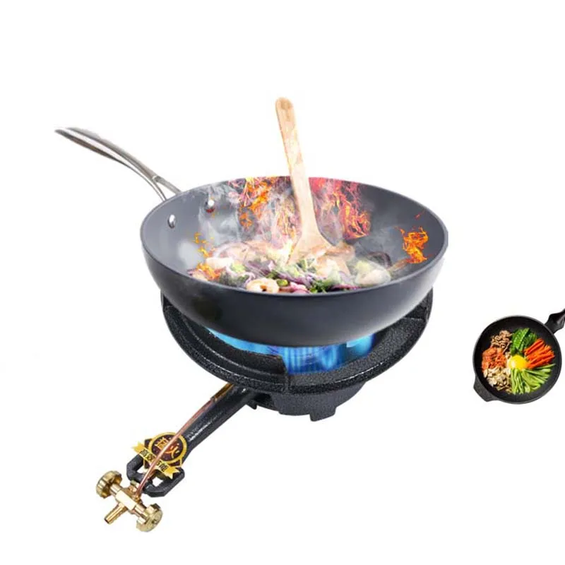 Outdoor Portable Gas Stove Commercial Fierce Fire Hotel Kitchen Medium Pressure Furnace Stove Fast Cooking High Flame