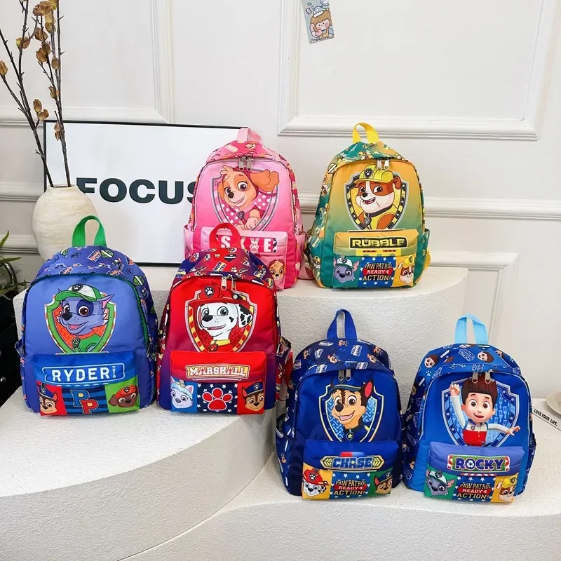 PAW Patrol Original Backpack Skye Chase Schoolbag Anime Figure Boys Girls Puppy Patrol Doll Cute Cartoon for Children Toys Gifts