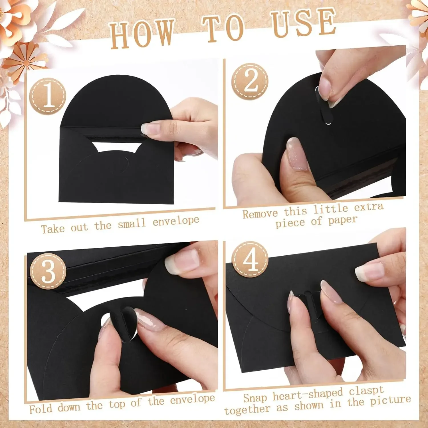 50pcs/lot 10.5X7cm Envelope Postcard Window Opening Small Kraft Paper Envelope VIP Card Envelope for Wedding Invitations Packing